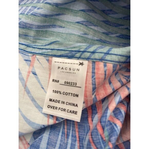 Pacsun Hawaiian Short Sleeve Shirt Size L NWT - Picture 5 of 7